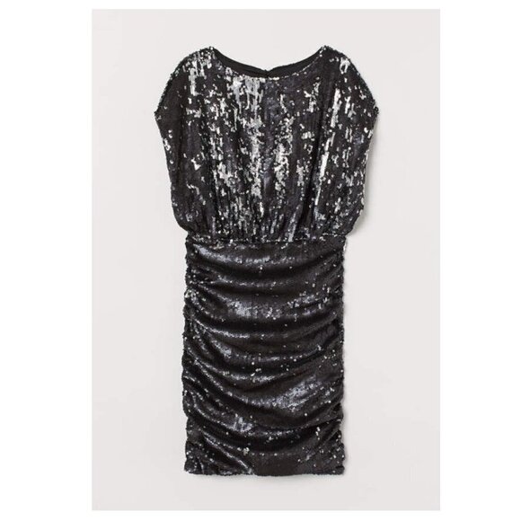H&M Silver Sequin Cocktail Dress - Picture 3 of 6
